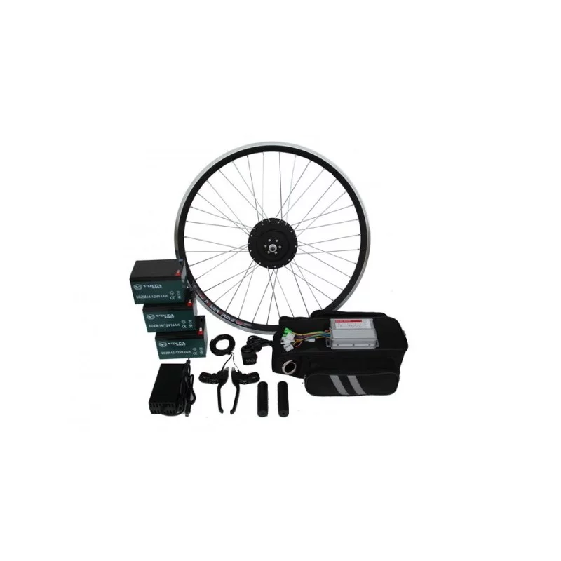 Полный электронабор с мини мотор-колесом 600/1000w в ободе 16'- 28' и аккумуляторами 36v13Ah Elvabike.com