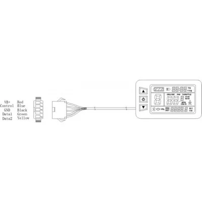 Дисплей LCD-7U+USB для контроллеров KUNTENG на 24v,36v,48v Elvabike.com