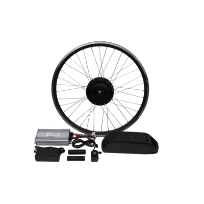 Полный электронабор с мини мотор-колесом 48v1000w в ободе 20' - 28' и литий ионной АКБ 48v17.5Ah(L7) на раму Elvabike.com